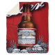 Budweiser Bottle Sherpa Blanket, Size - 100x150cm