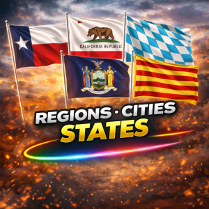 Regions, Cities & States Flag