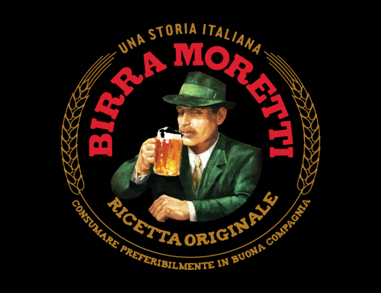 Birra Moretti Italian Beer Alcohol Drink Flag