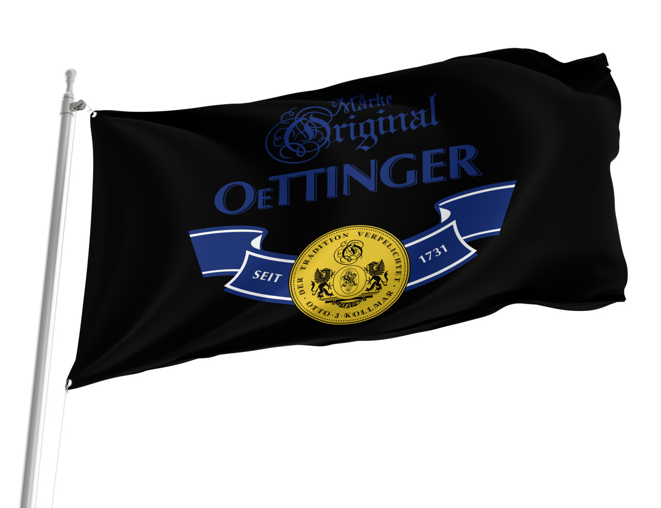 Oettinger Beer Schwarz Flagge, BEER--35