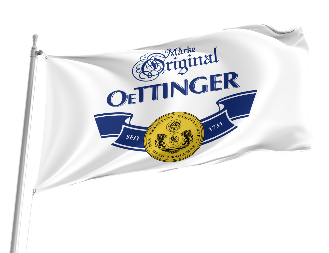 Oettinger Beer Weiß Flagge, BEER--34