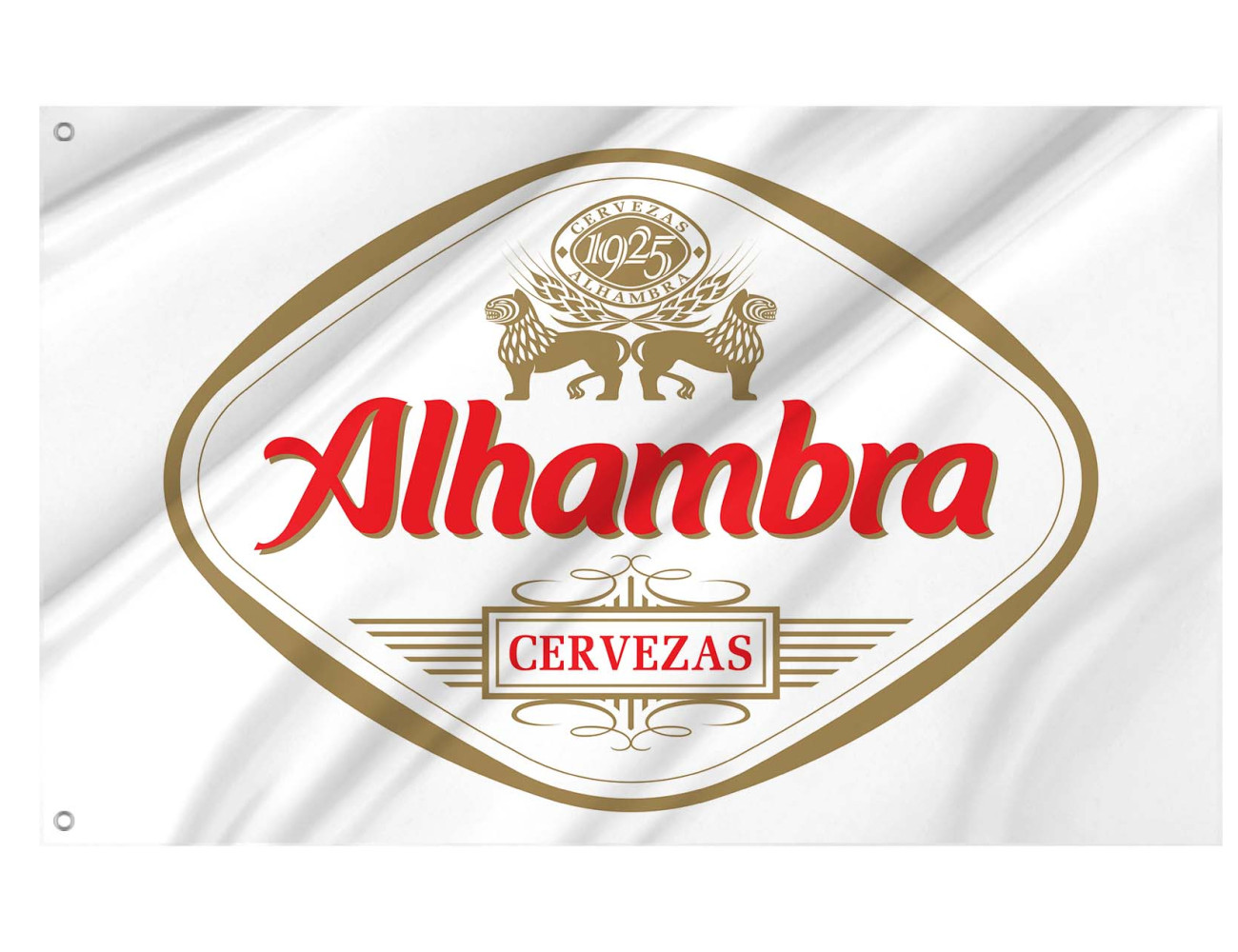 Alhambra Cervezas Bier Weiß Flagge, BEER01