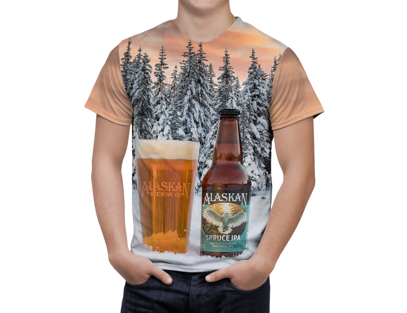 Alaskan Spruce IPA Beer T-Shirt, ALA--66