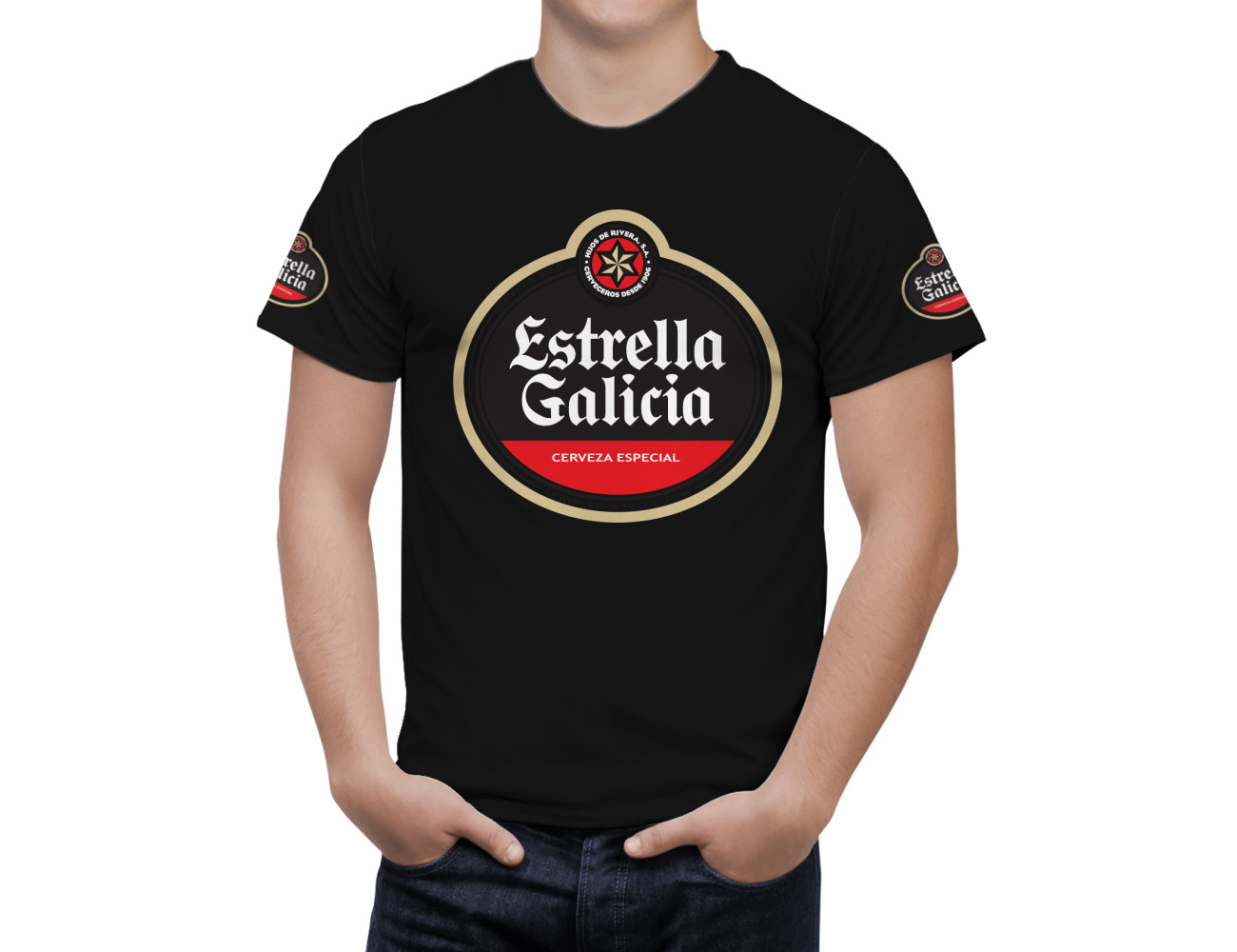 Estrella Galicia Beer T-Shirt, ESTEL-66