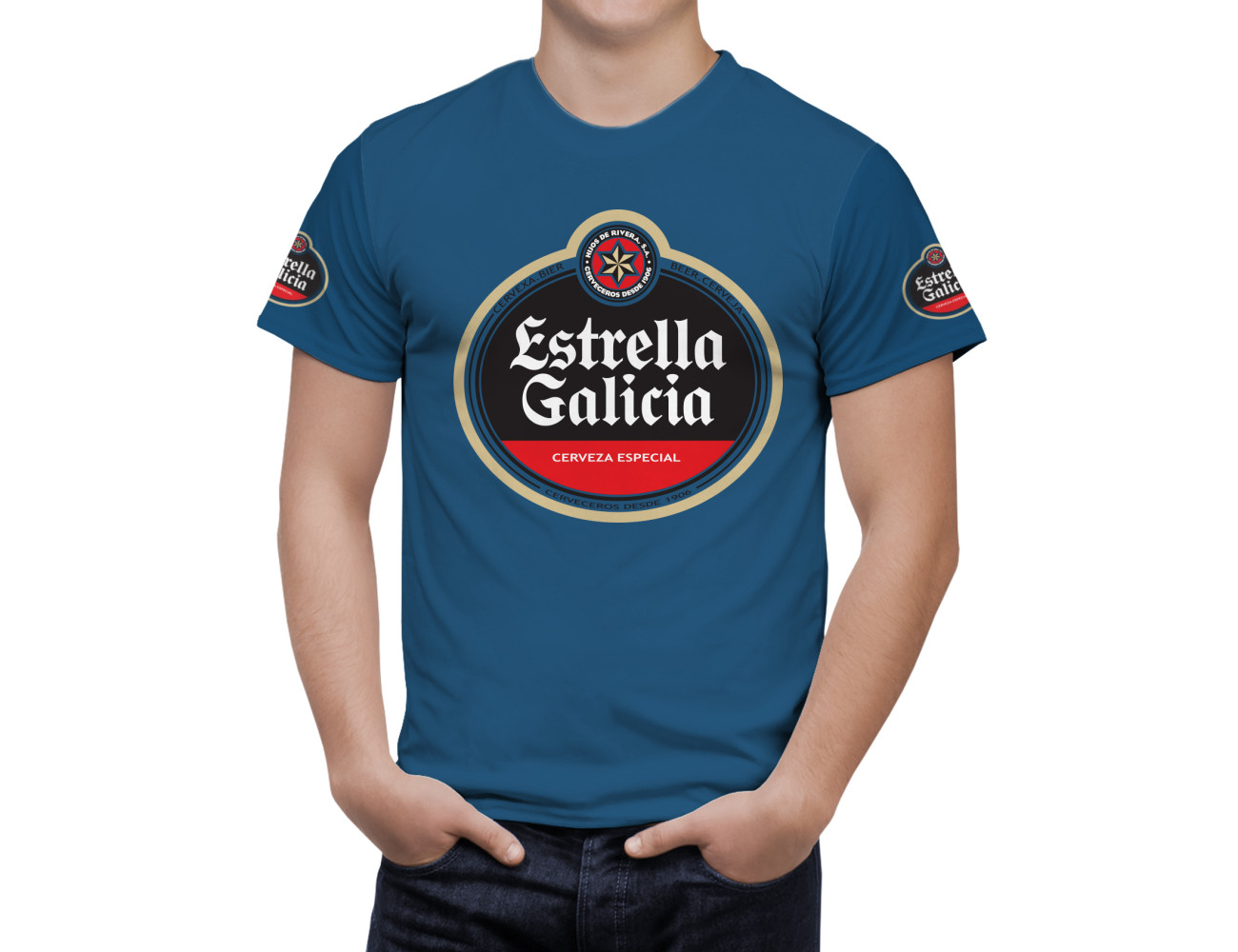 Estrella Galicia Beer T-Shirt, ESTEL-66