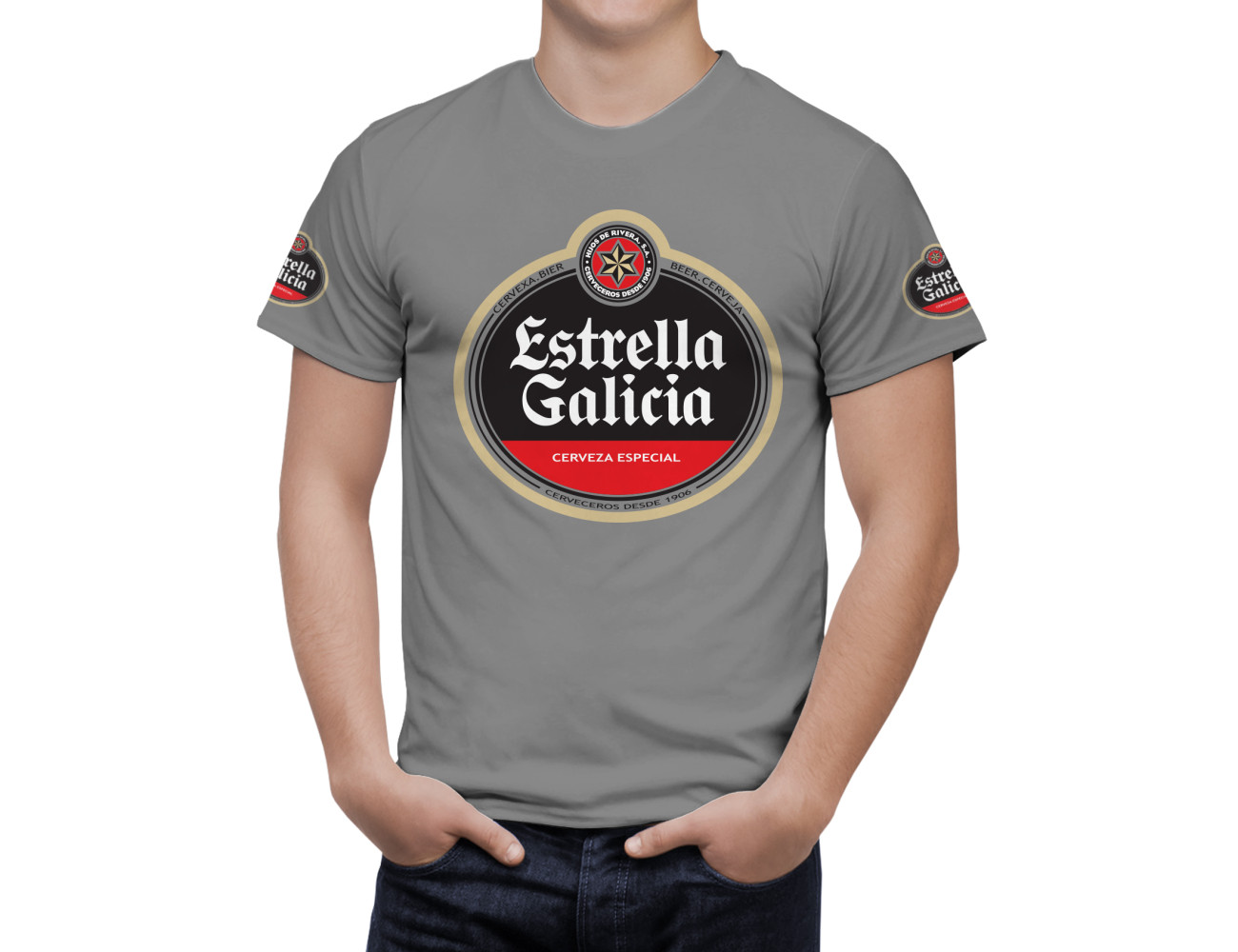 Estrella Galicia Beer T-Shirt, ESTEL-66