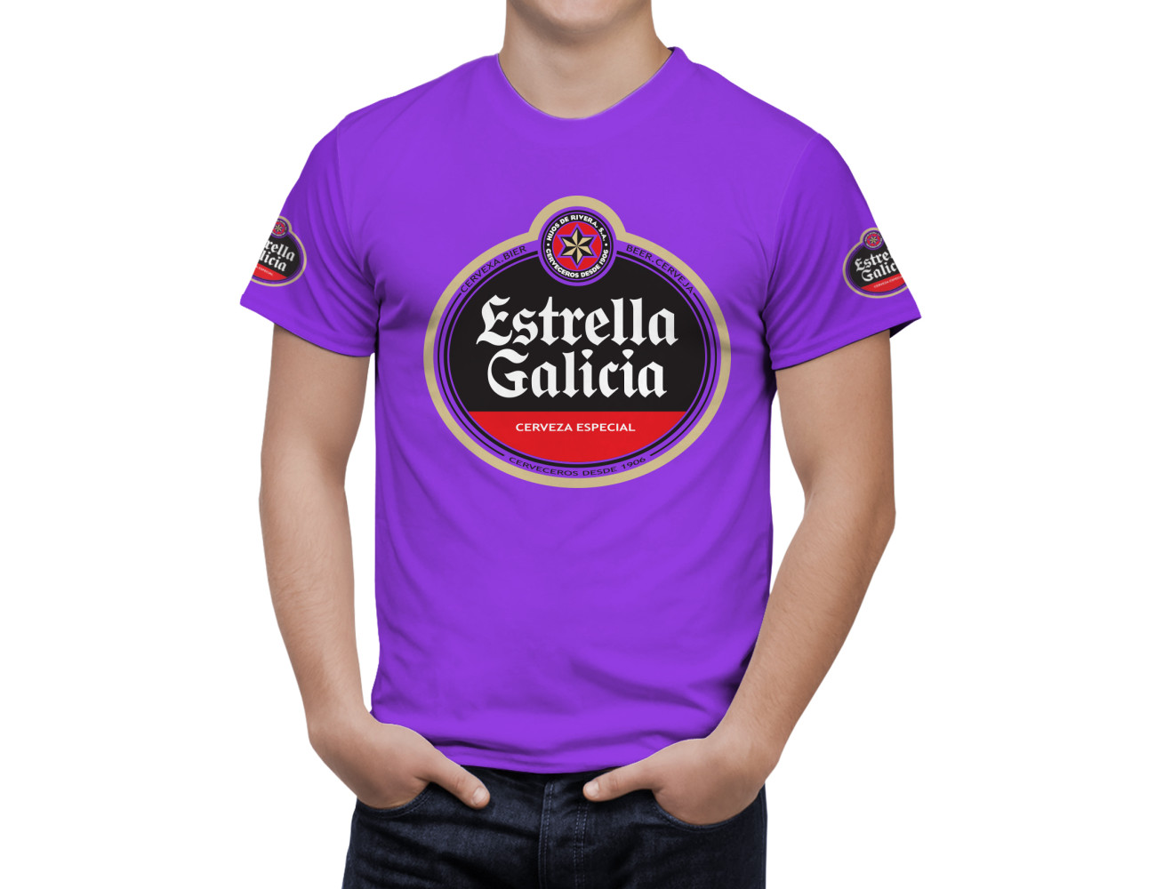 Estrella Galicia Beer T-Shirt, ESTEL-66