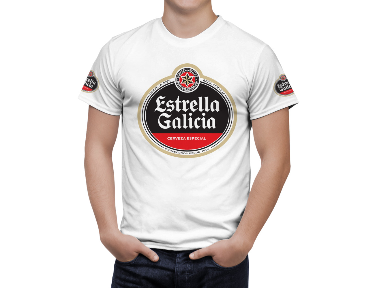 Estrella Galicia Beer T-Shirt, ESTEL-66