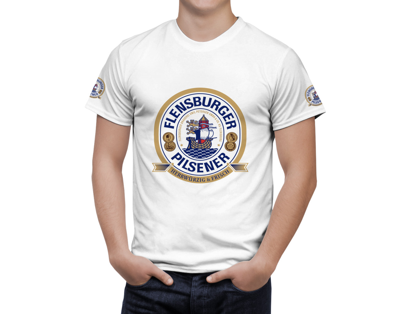 Flensburger Pilsener Beer T-Shirt, FLEn-95