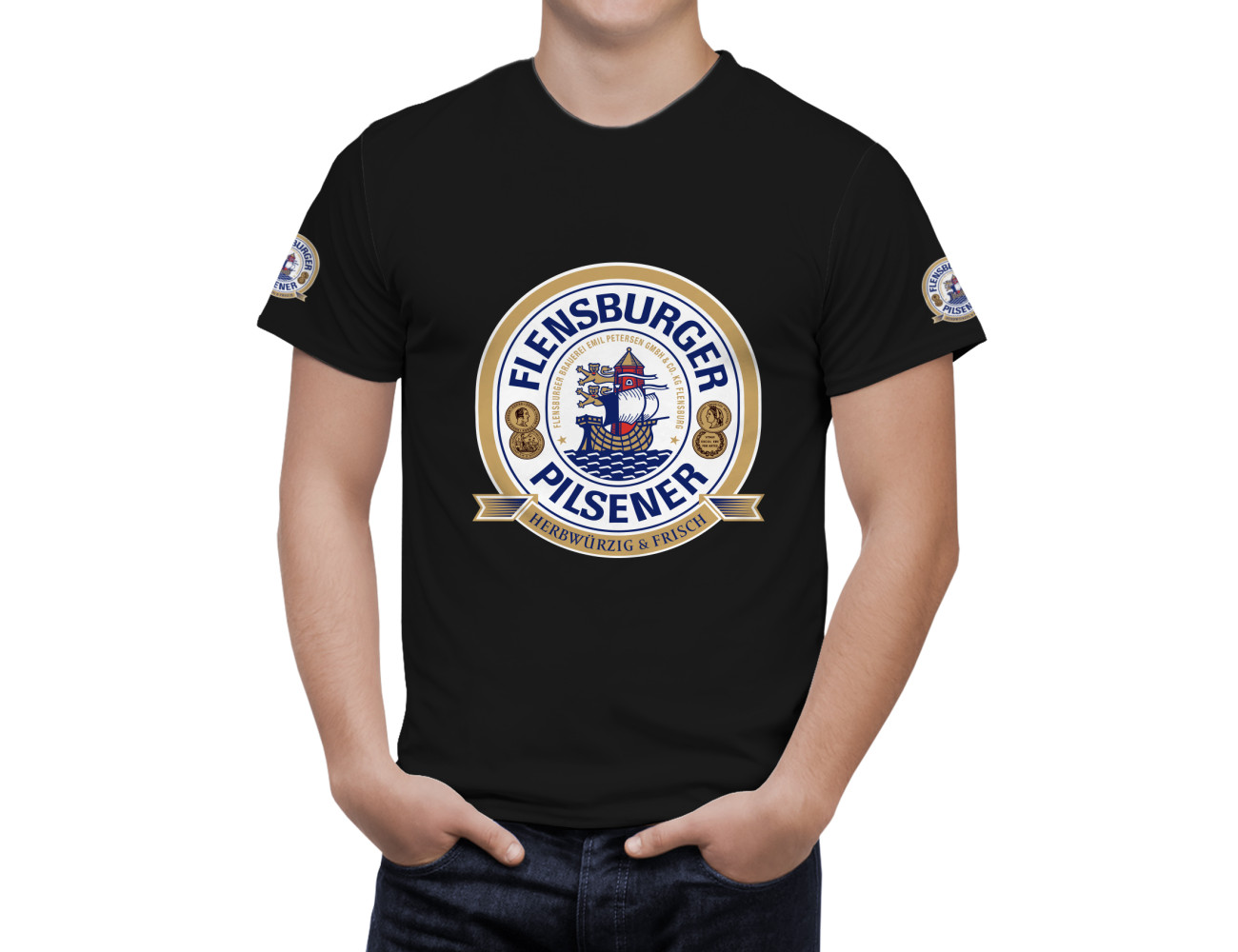 Flensburger Pilsener Beer T-Shirt, FLEn-95