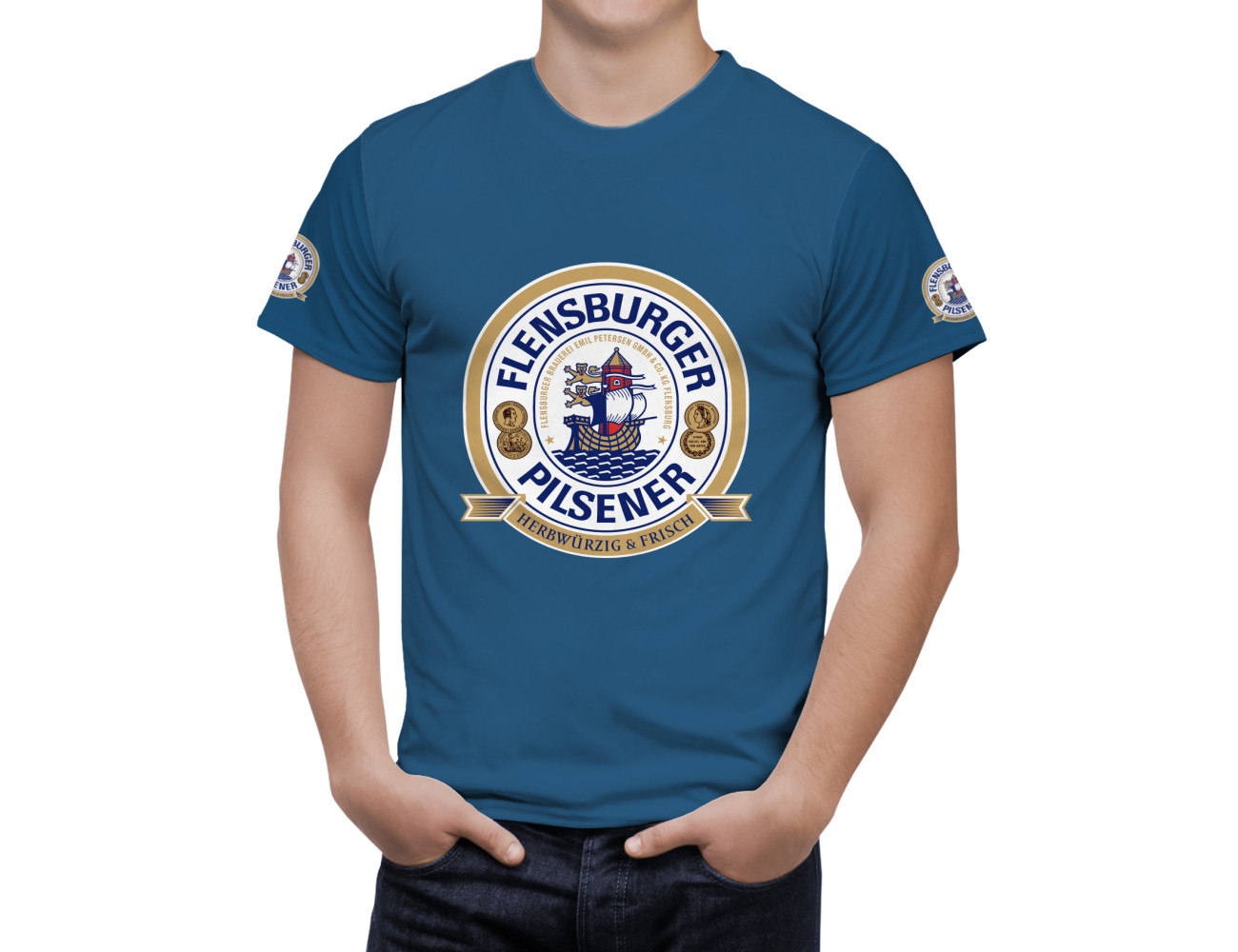 Flensburger Pilsener Beer T-Shirt, FLEn-95