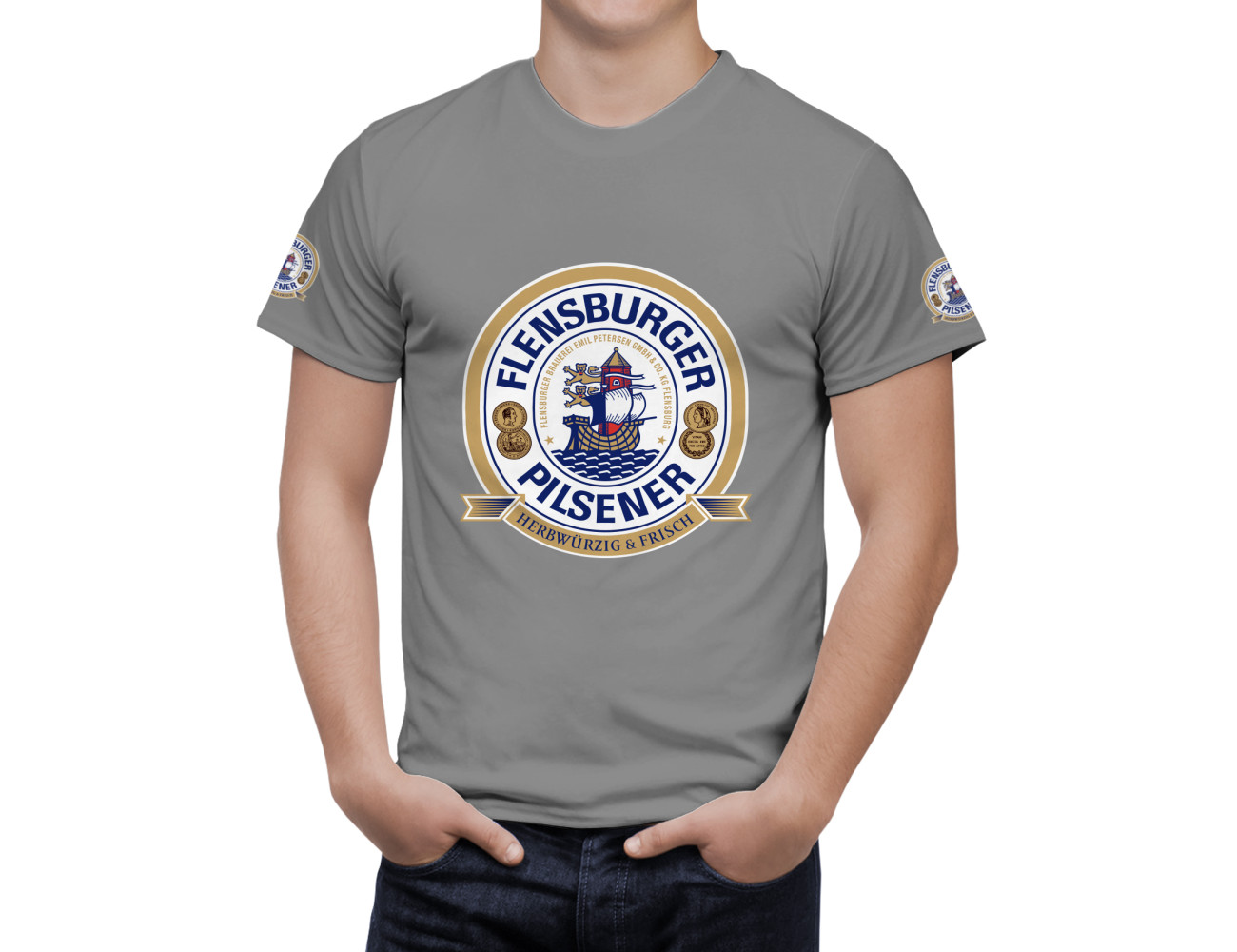 Flensburger Pilsener Beer T-Shirt, FLEn-95