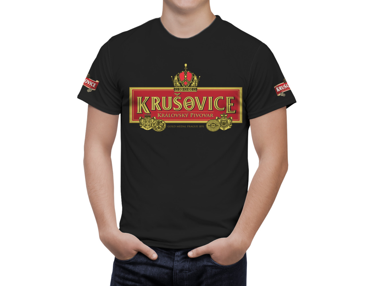 Krusovice Beer T-Shirt, KRUS-345