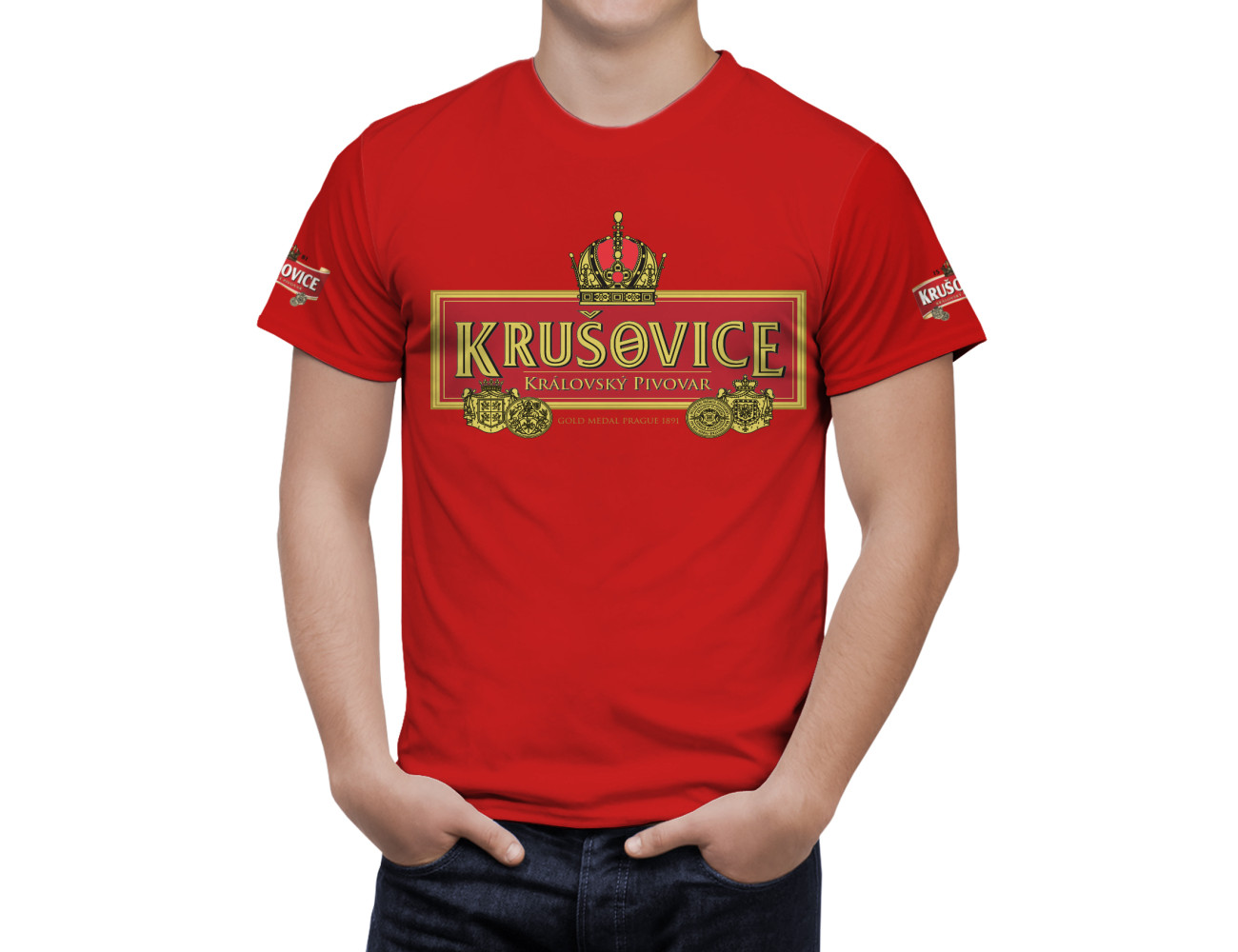 Krusovice Beer T-Shirt, KRUS-345