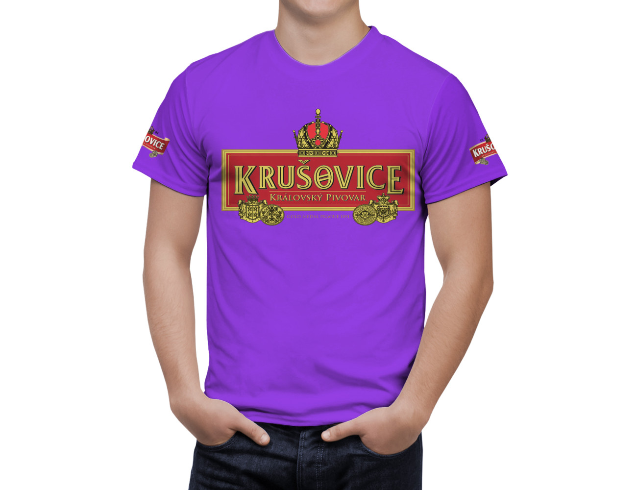 Krusovice Beer T-Shirt, KRUS-345