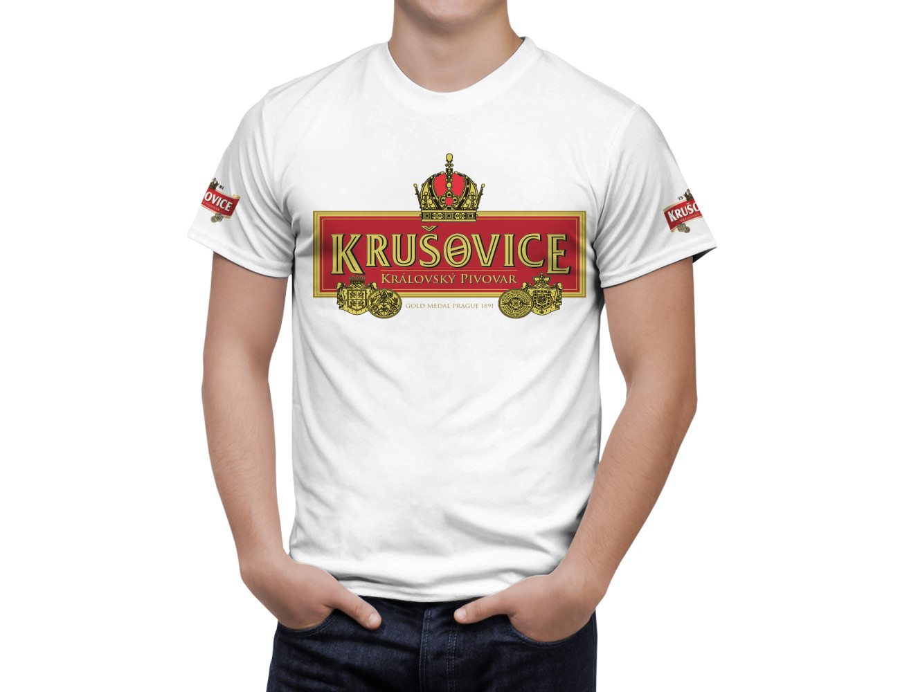 Krusovice Beer T-Shirt, KRUS-345