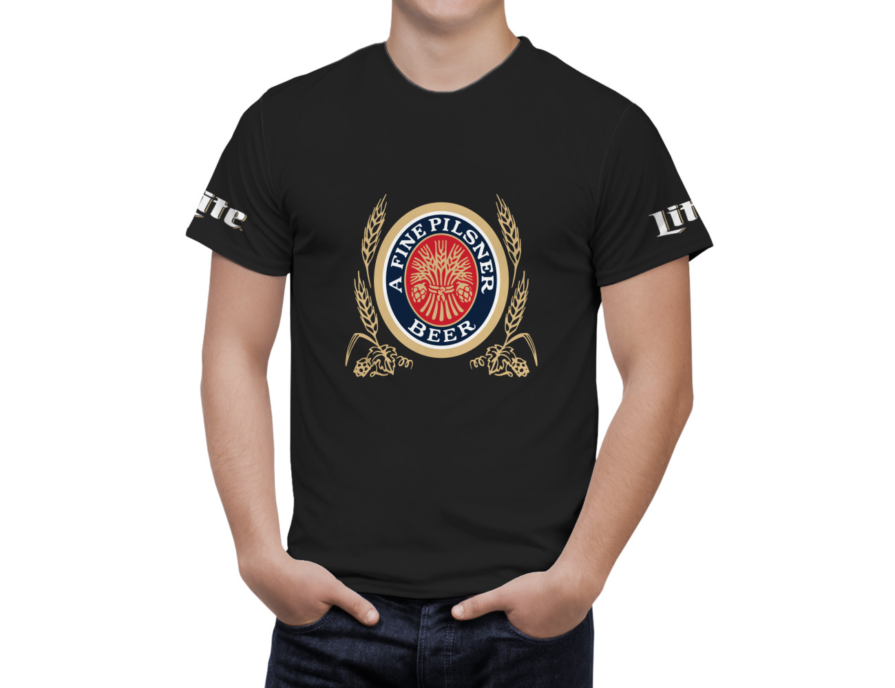 Miller Lite Beer T-Shirt, MILLE-93