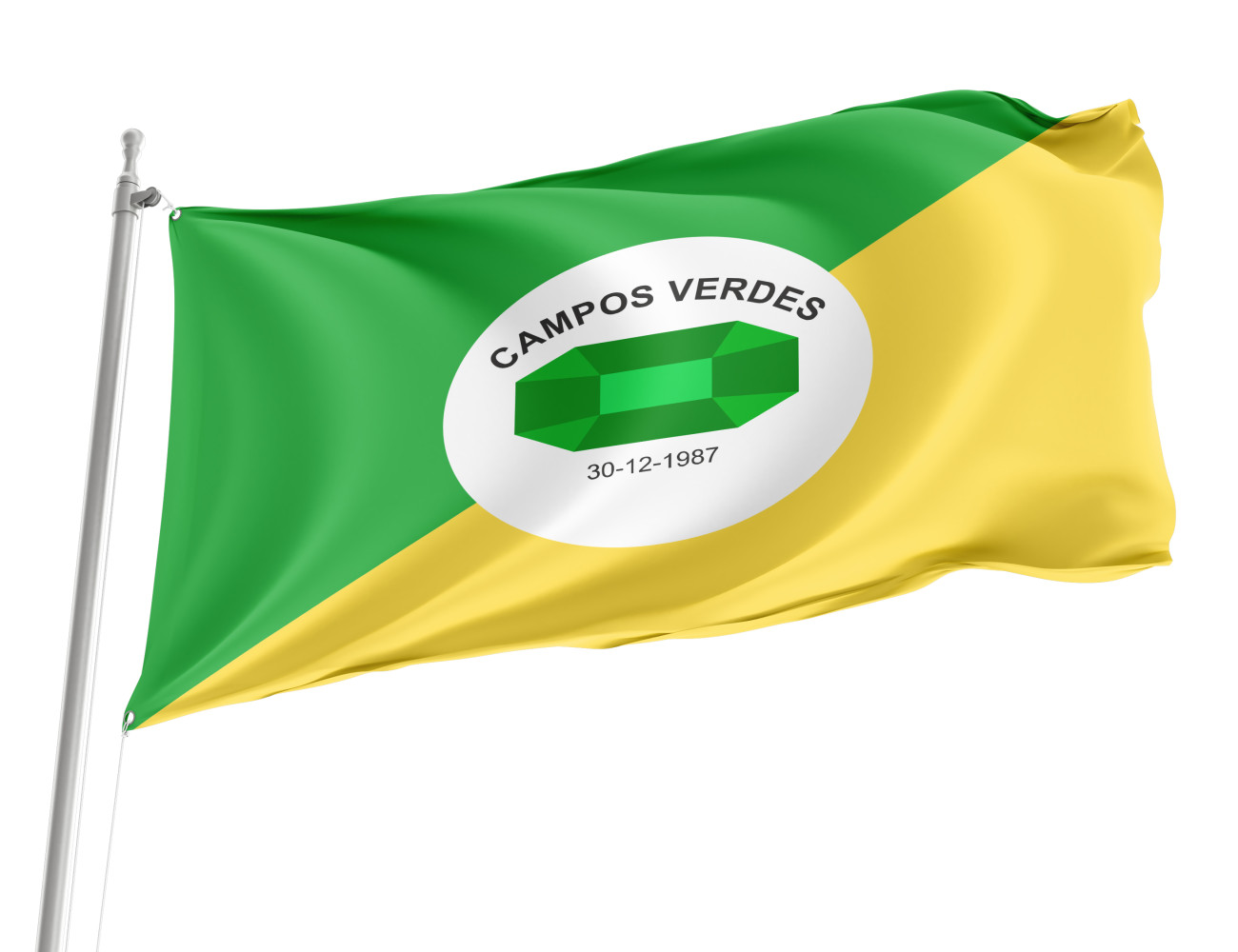 Campos Verdes, Goiás Outdoor Quality Flag