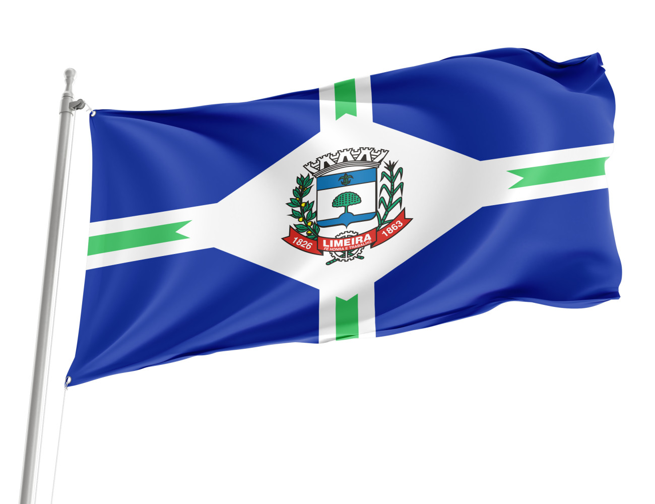 Limeira, State Sao Paulo Outdoor Quality Flag