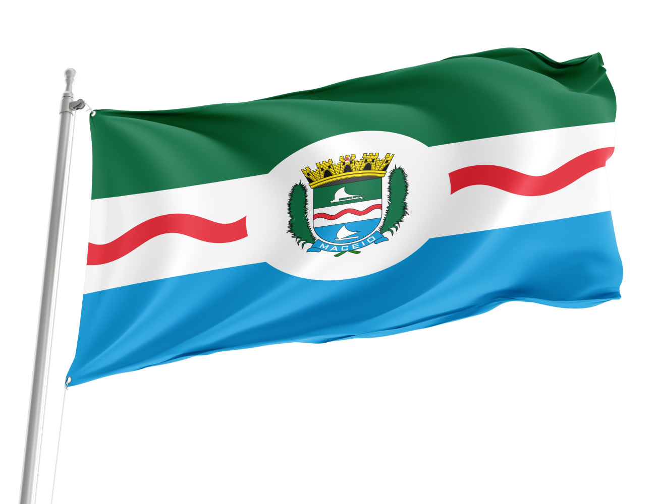 Maceió, State Alagoas Outdoor Quality Flag Maceió, State Alagoas Outdoor Quality Flag