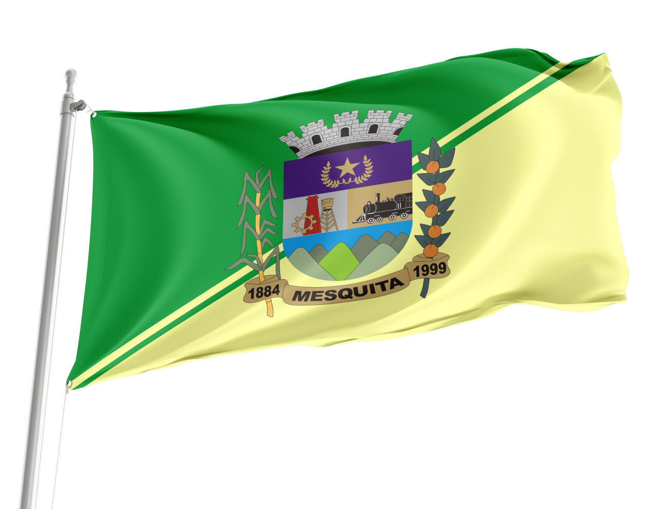 Mesquita City, Rio de Janeiro Outdoor Quality Flag