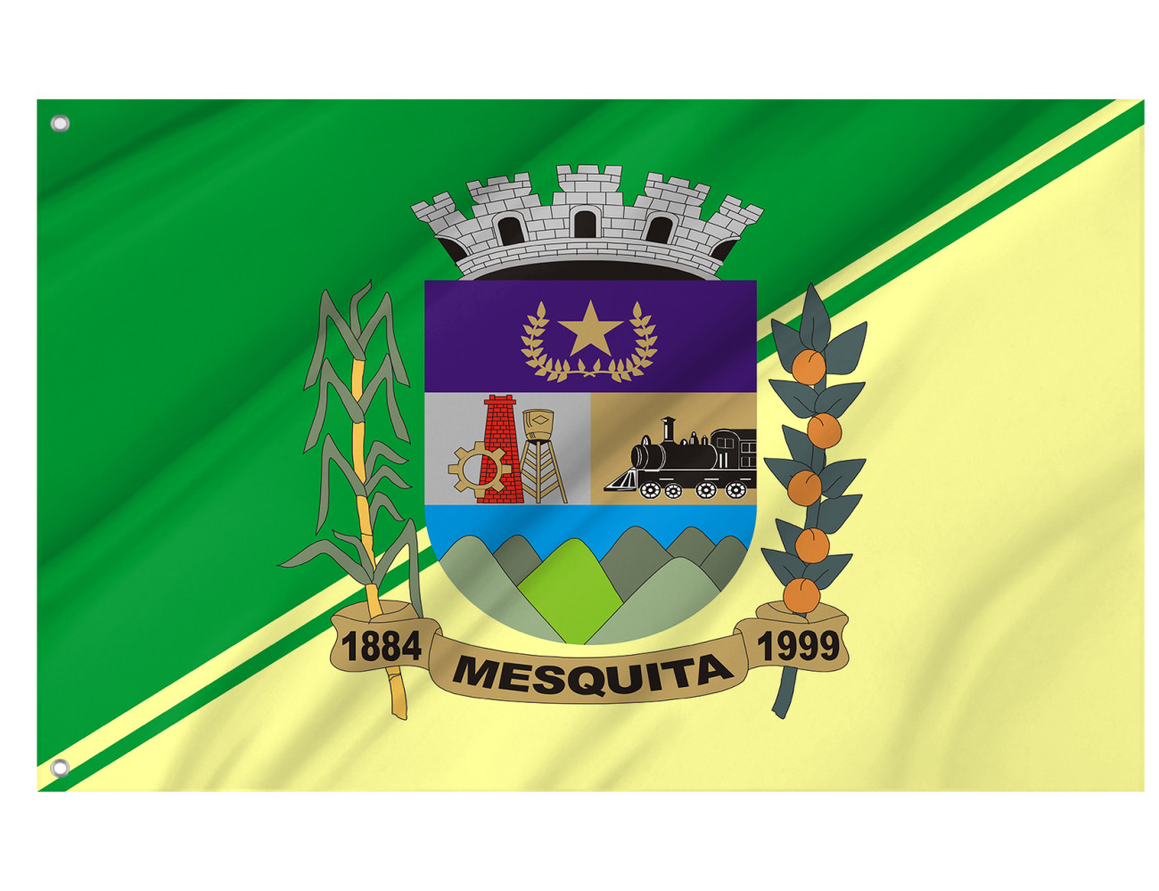 Mesquita City, Rio de Janeiro Outdoor Quality Flag