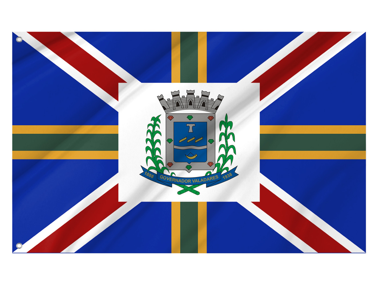 Minas Gerais' Governador Valadares City Outdoor Quality Flag Minas Gerais' Governador Valadares City Outdoor Quality Flag