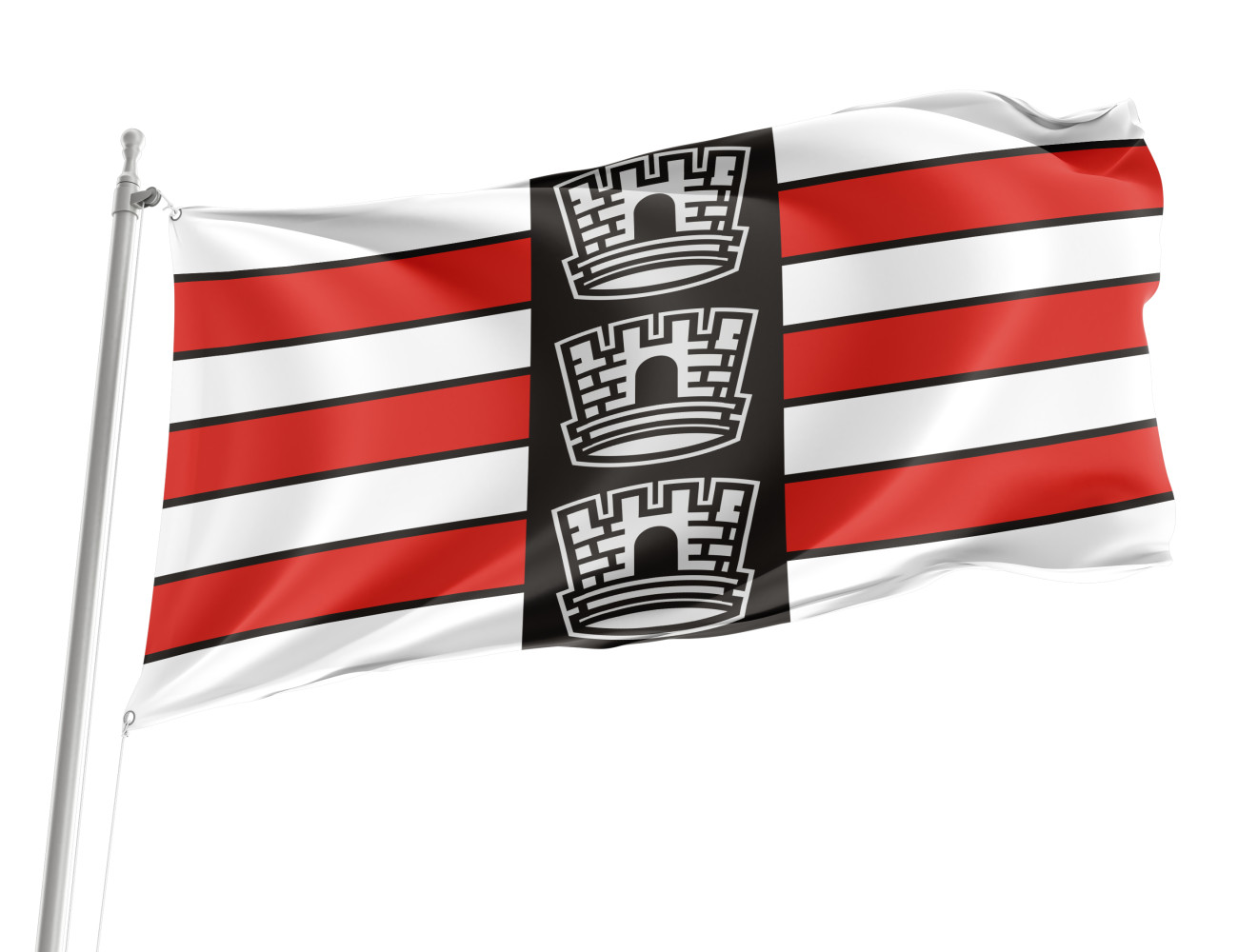 Paraíba's João Pessoa City Outdoor Quality Flag