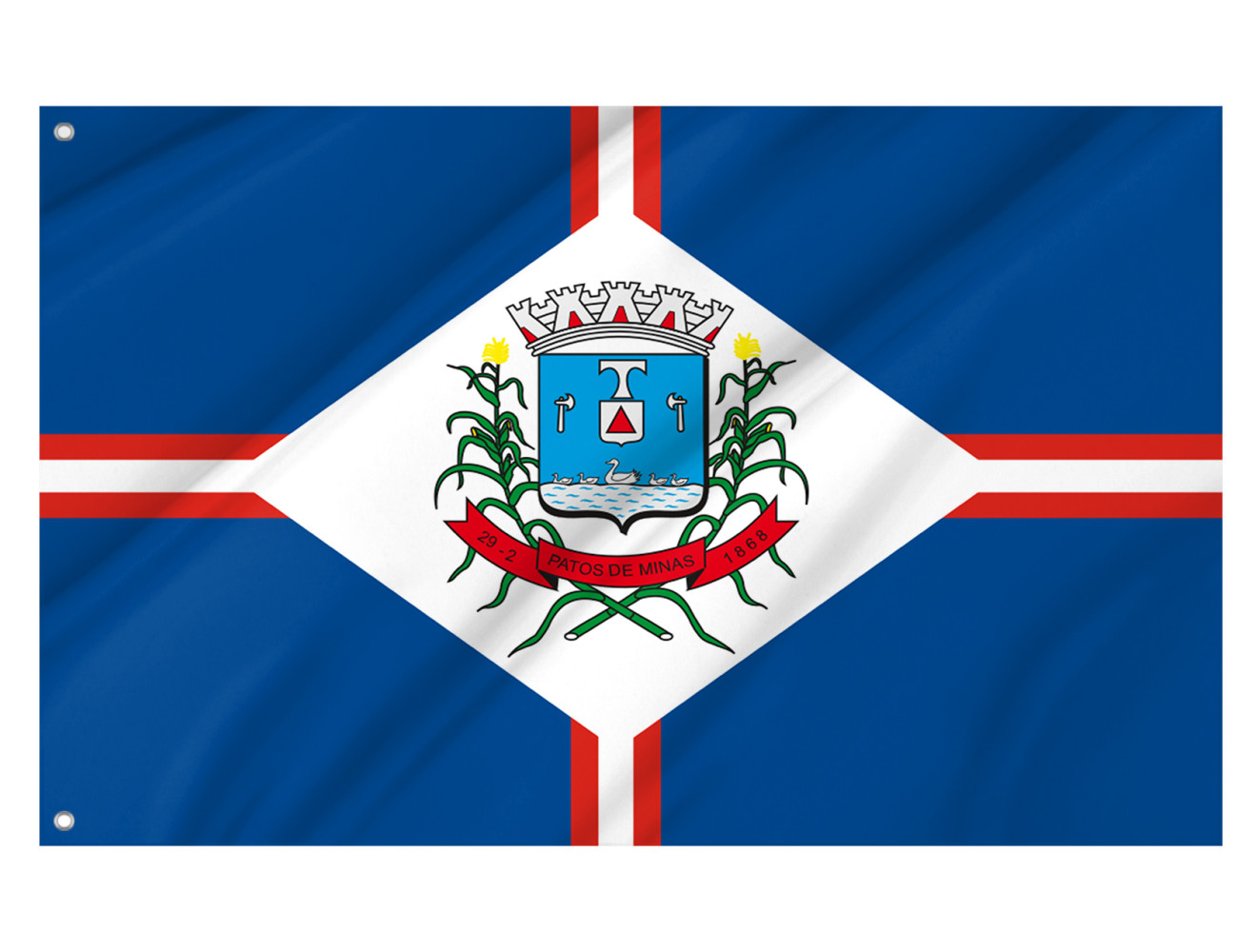 Patos de Minas, in the Minas Gerais Outdoor Quality Flag