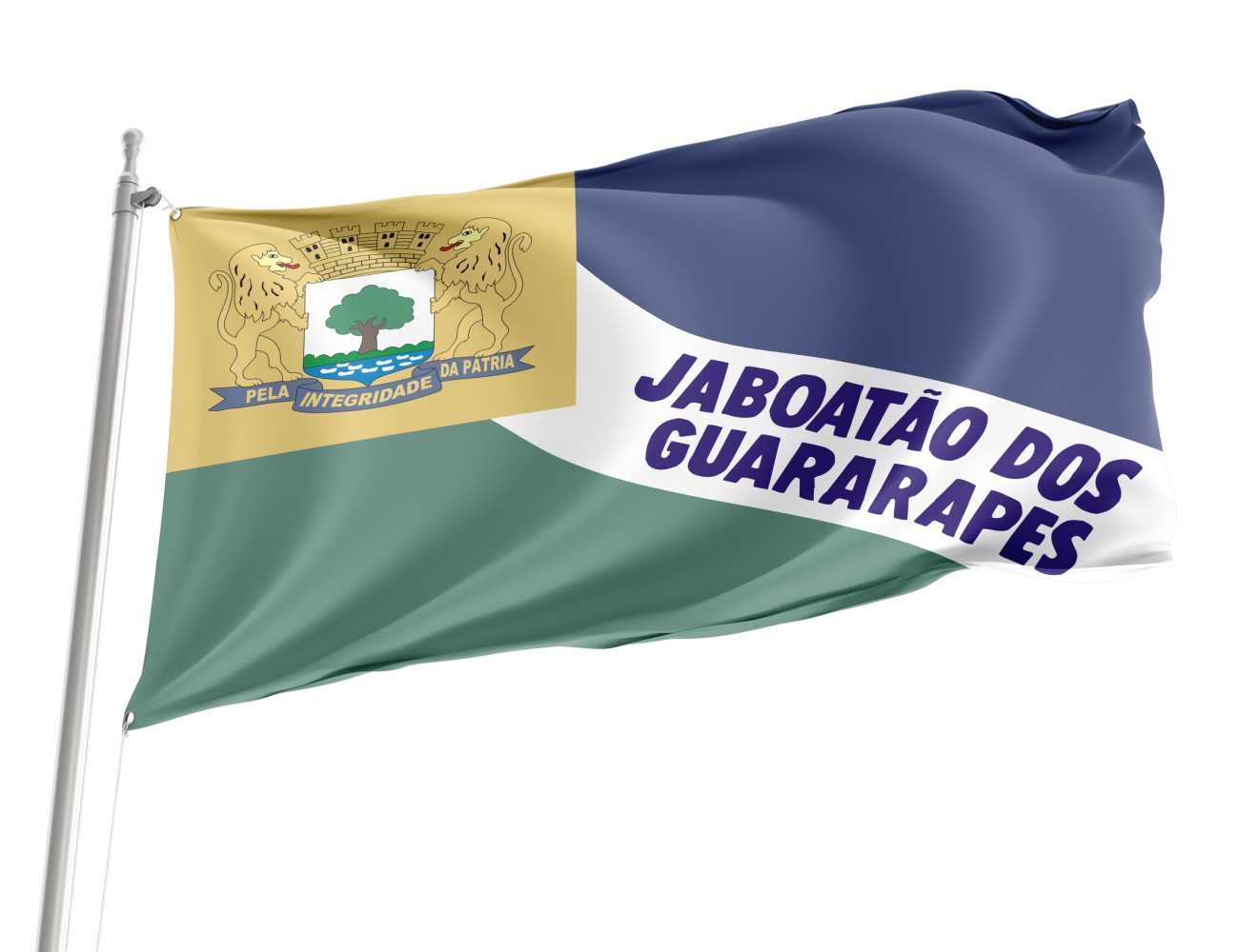 Pernambuco's Jaboatão dos Guararapes city Outdoor Qualität Flagge