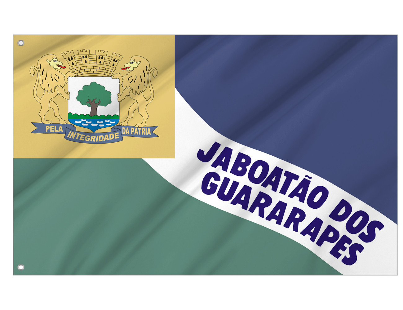 Pernambuco's Jaboatão dos Guararapes city Outdoor Qualität Flagge