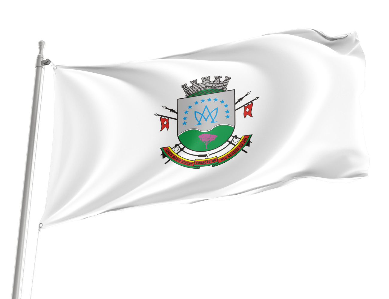 Santa Maria, Rio Grande do Sul Outdoor Quality Flag Santa Maria, Rio Grande do Sul Outdoor Quality Flag