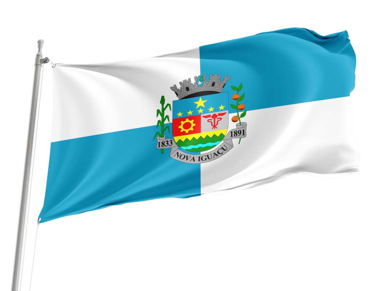 Nova Iguaçu Outdoor Quality Flag Nova Iguaçu Outdoor Quality Flag