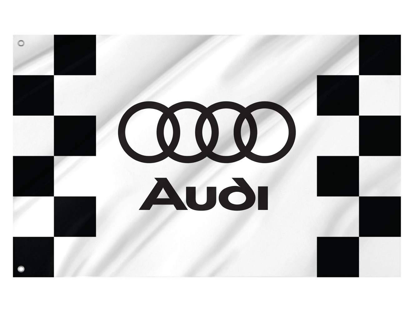 Audi Black White Outdoor Quality Flag