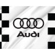 Audi Black White Outdoor Quality Flag