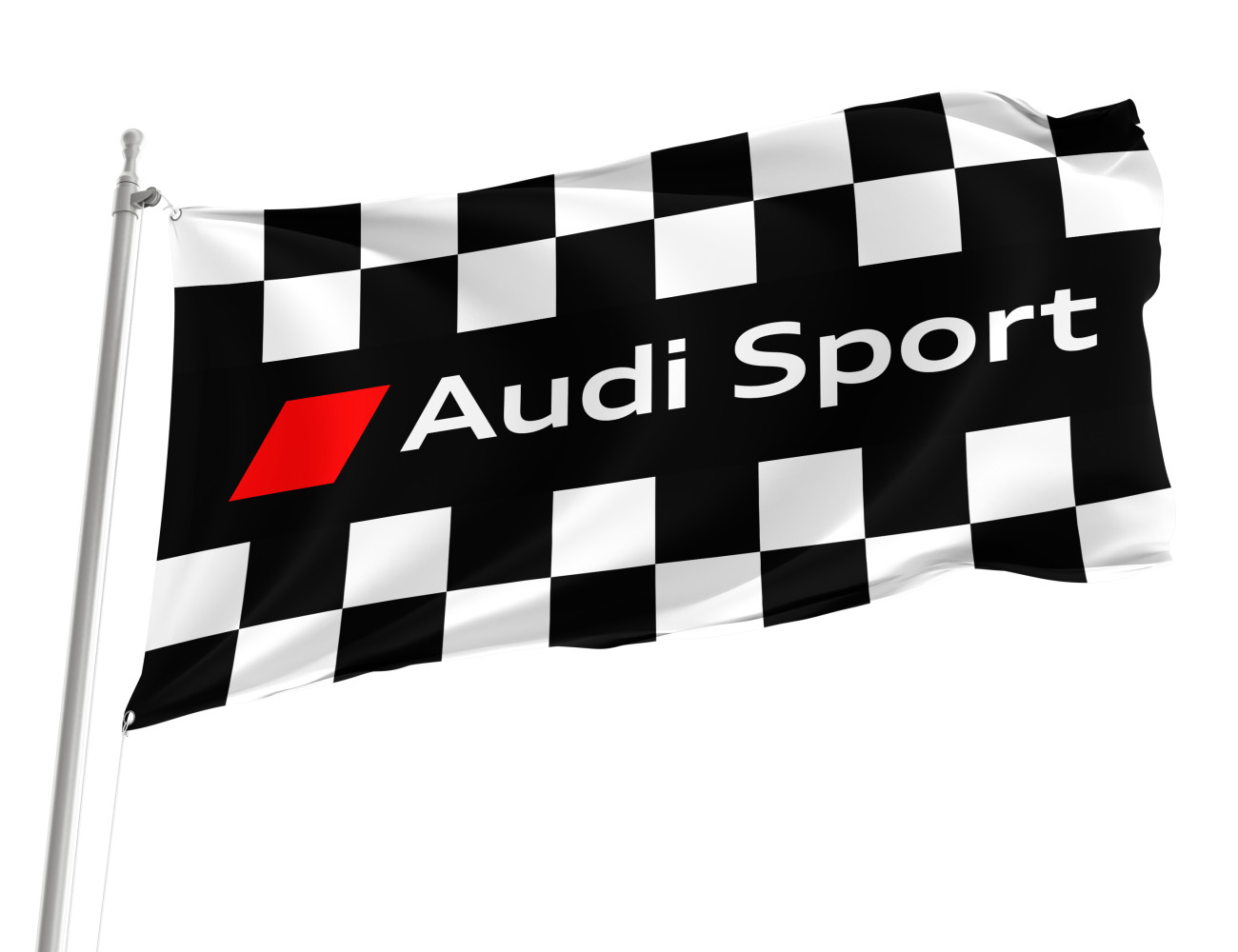 Audi Sport Checkered Racing Black White Outdoor Quality Flag