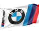 BMW M Power Big Logo White Outdoor Quality Flag