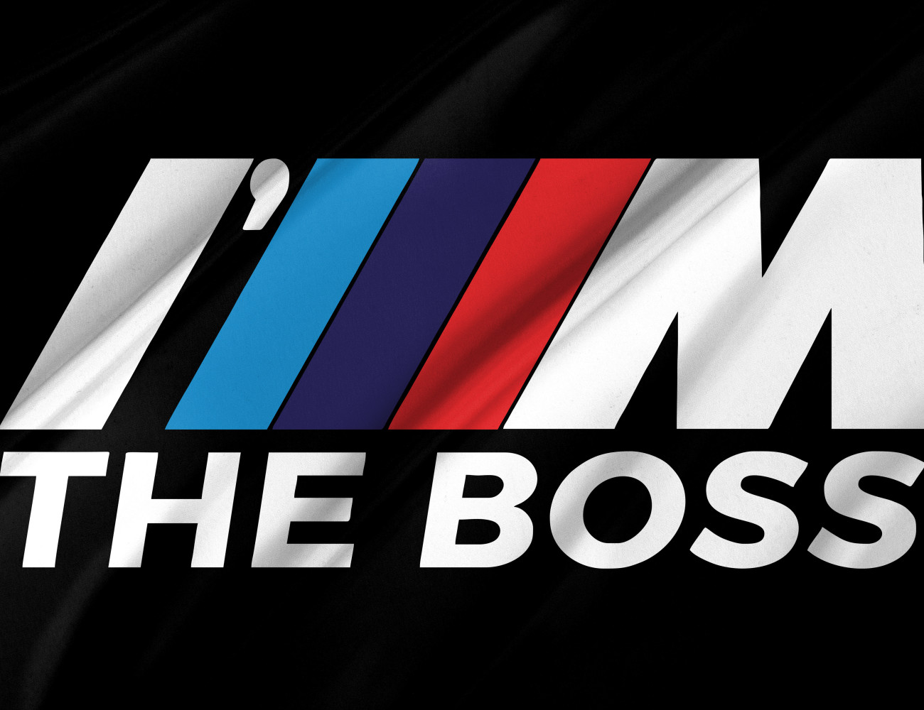 I'm the BMW Boss Black Outdoor Quality Flag