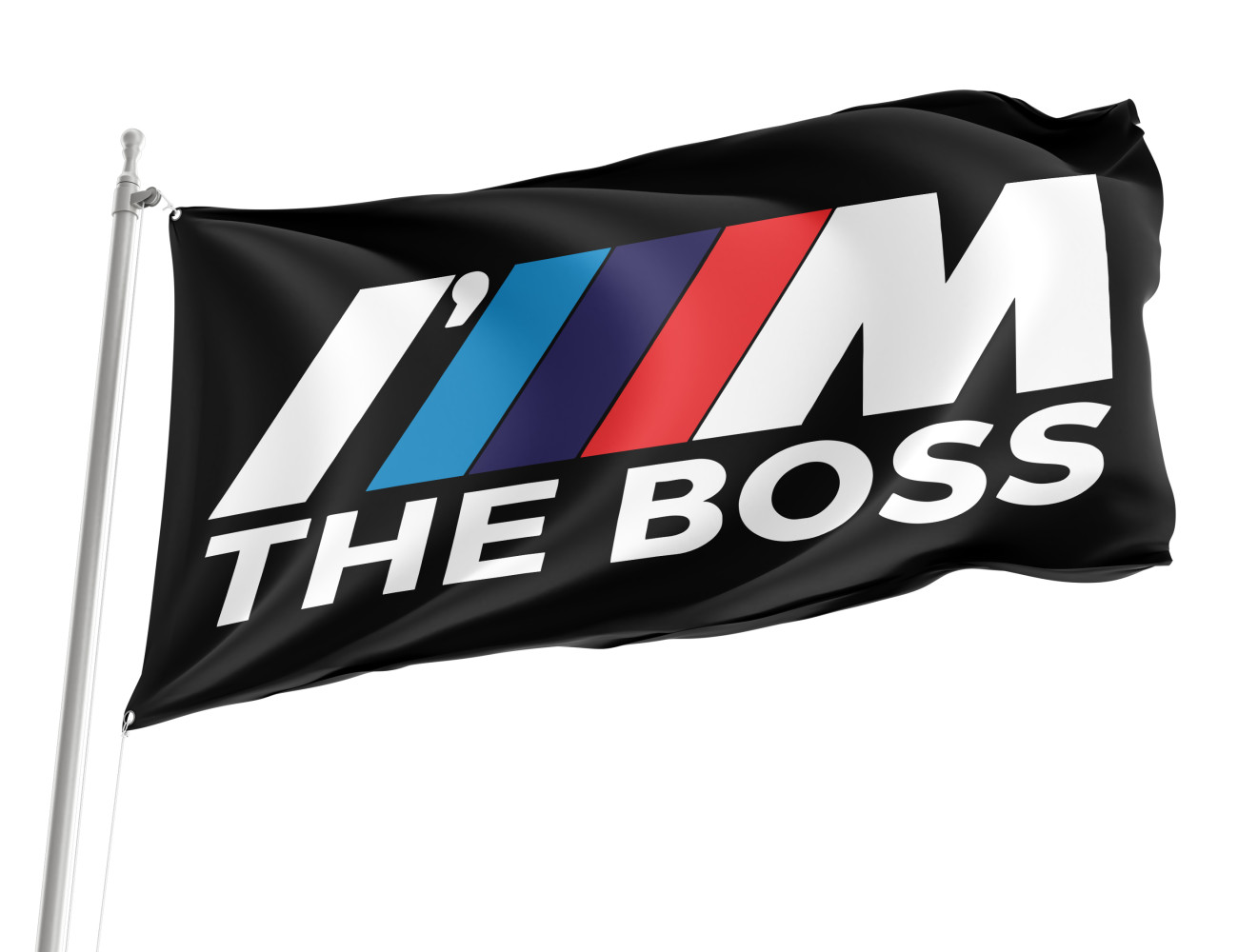 I'm the BMW Boss Black Outdoor Quality Flag