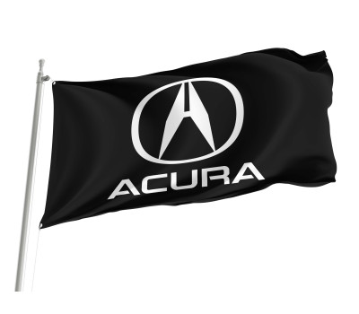 Acura Black Outdoor Quality Flag