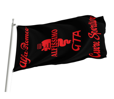 Alfa Romeo GTA Black Outdoor Quality Flag