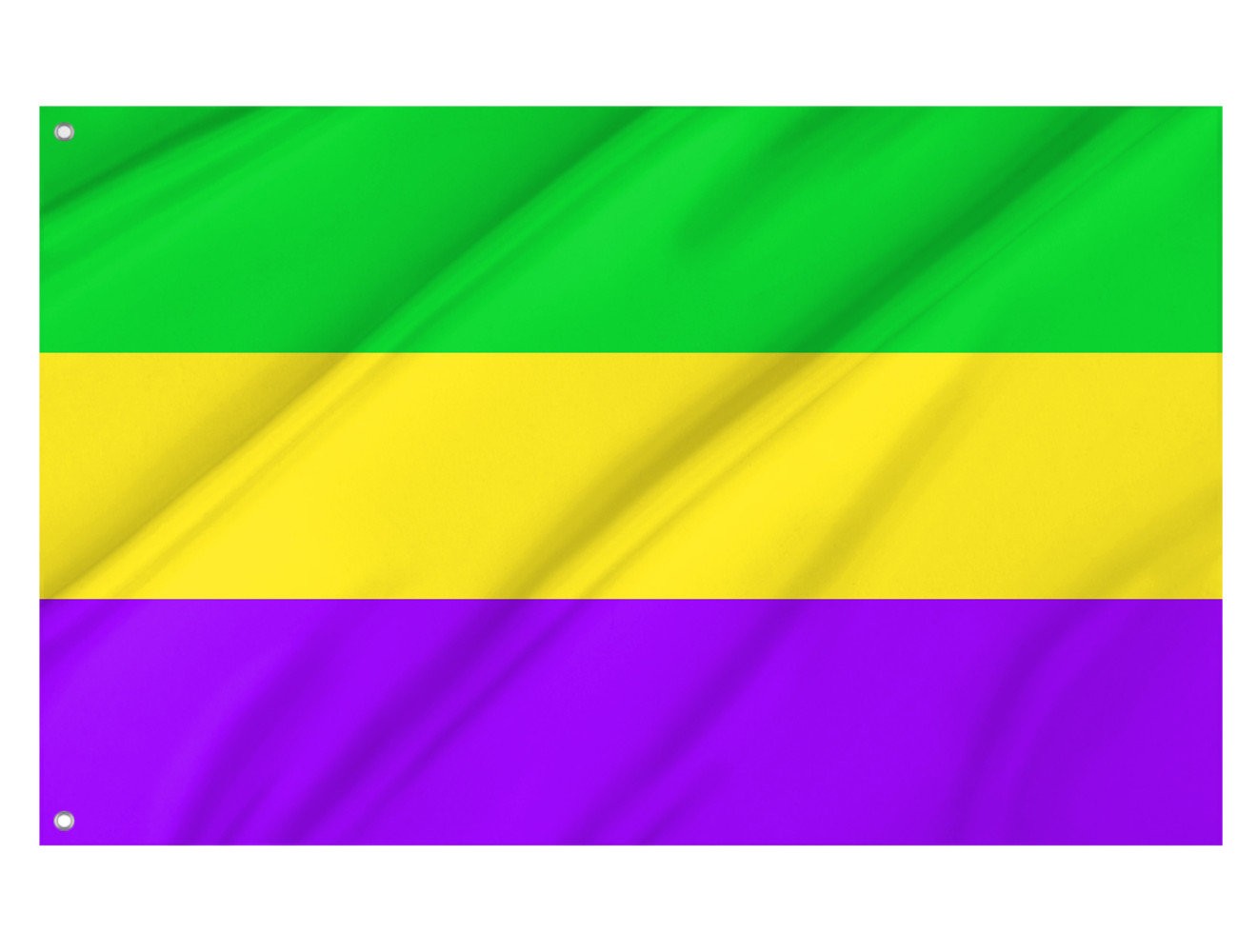 Rex (Mardi Gras colors) Outdoor Quality Flag, DE--228