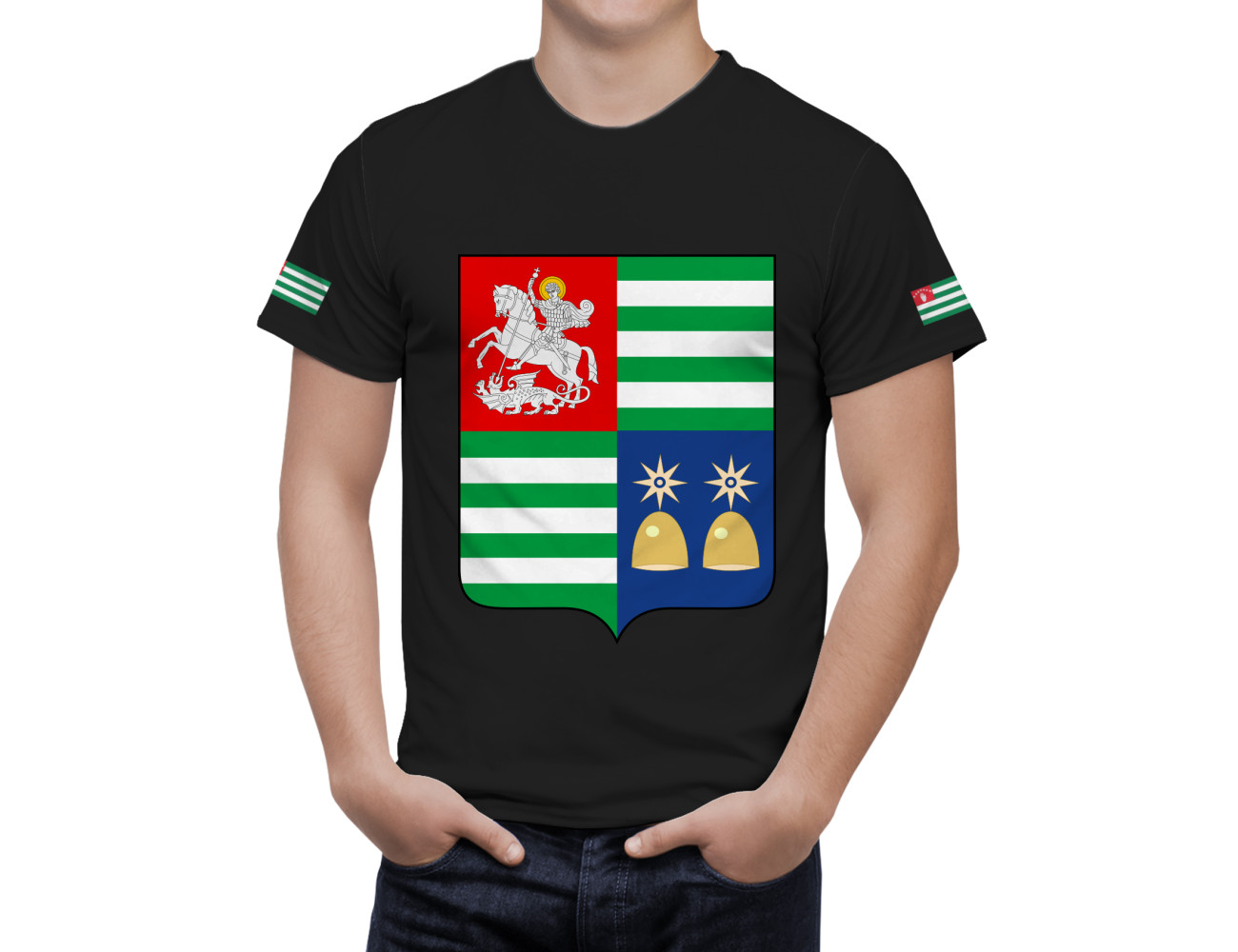 Abkhazia Coat Of Arms T-Shirt, Arms-2