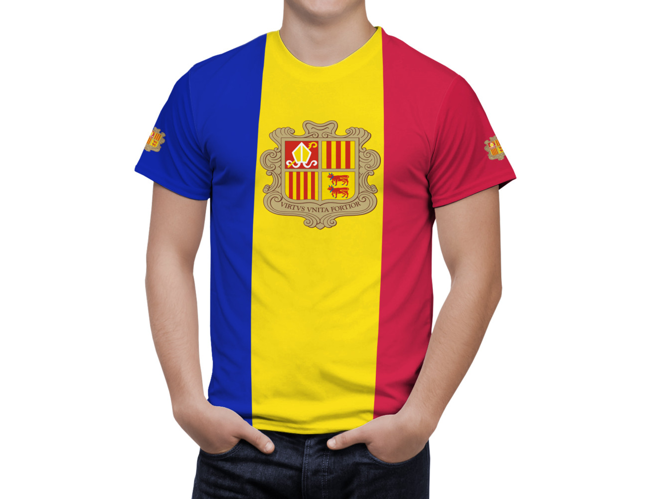 Andorra Flag T-Shirt, AND-124