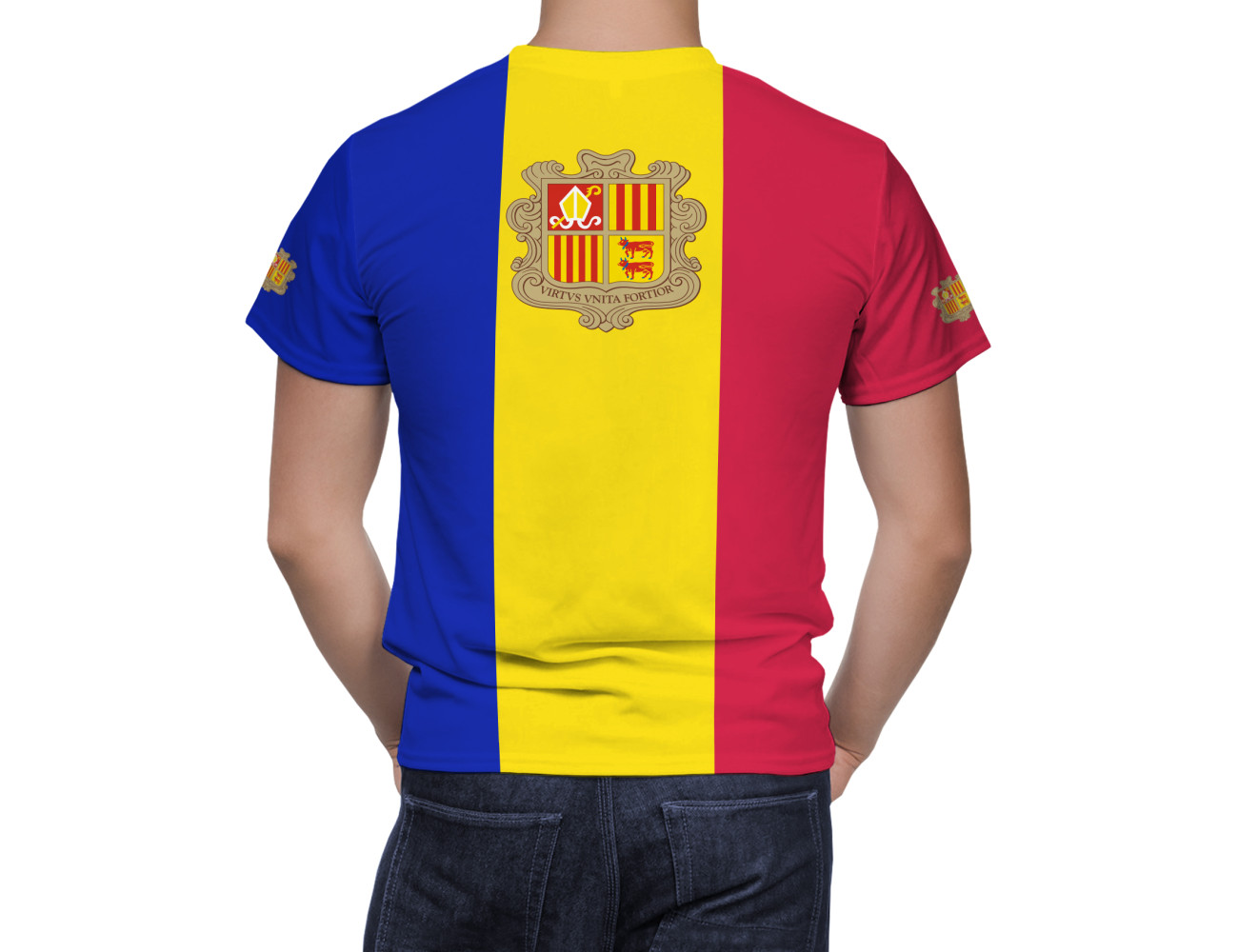 Andorra Flag T-Shirt, AND-124