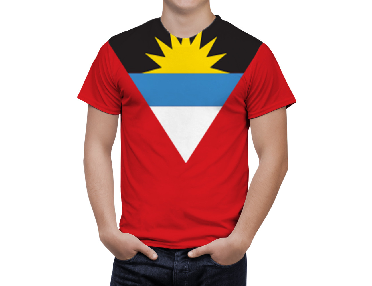 Antigua and Barbuda Flag T-Shirt, DAN--51