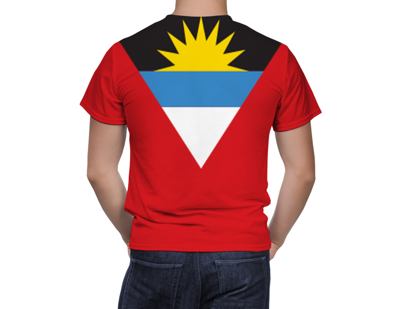 Antigua and Barbuda Flag T-Shirt, DAN--51