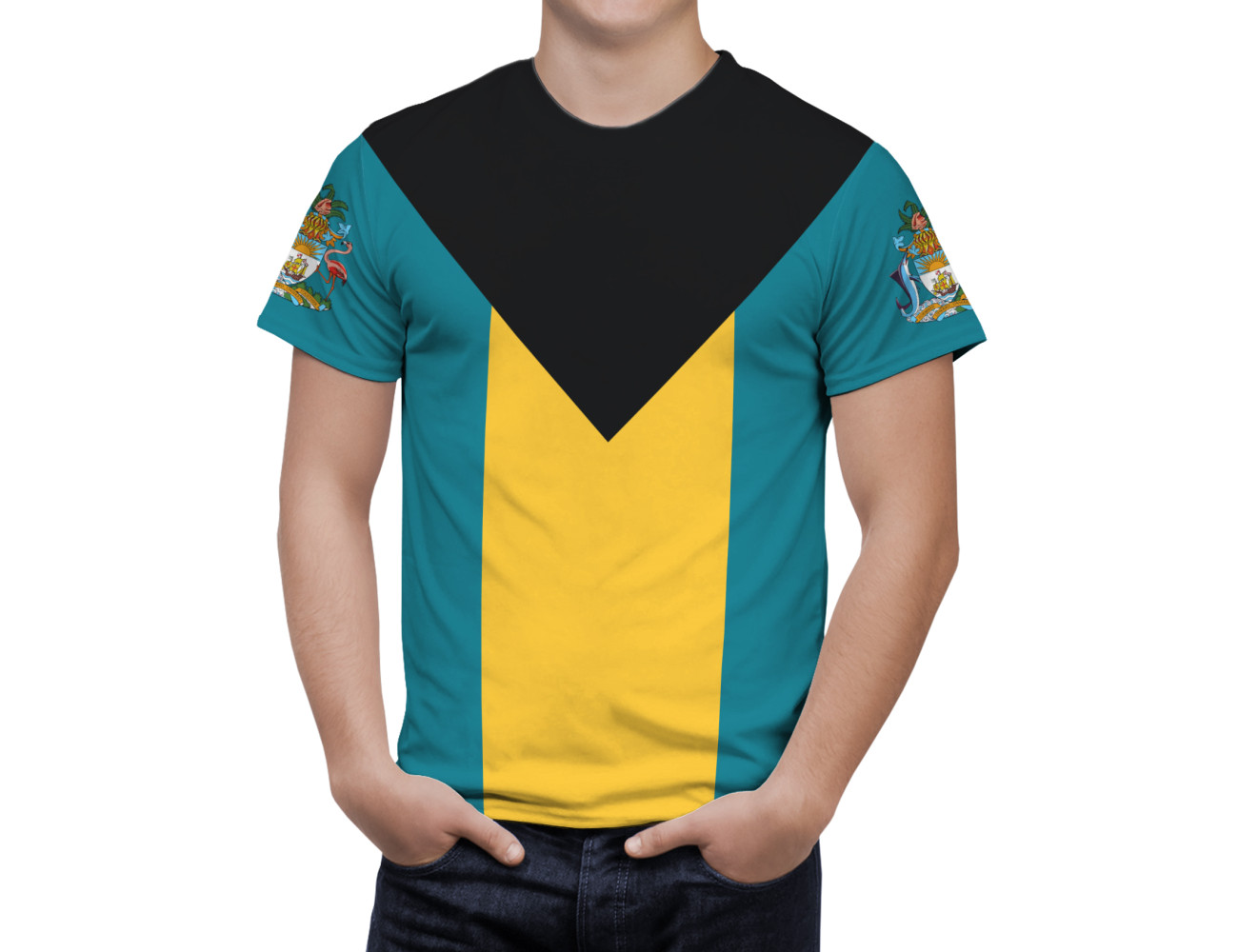 Bahamas Flag T-Shirt, DAN--51