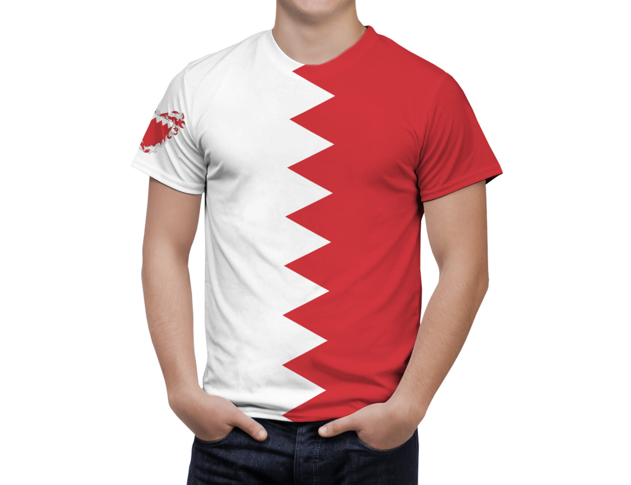 Bahrain Flag T-Shirt, DAN--51