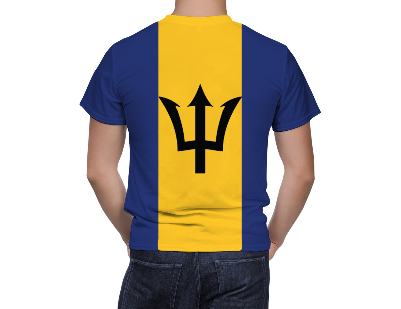 Barbados Flag T-Shirt, NAT-FLAG--51